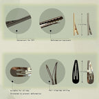 328pcs Hair Pins Bobby Pins 1.97" to 2.36",150 U Pins for Buns,150 Hair Pins for Women and Girls,12 Alligator Pins and 16 Bobby Pins,DIY, with Box