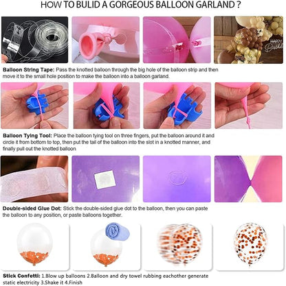 138PCS Brown Balloon Garland Arch Kit - Image 6
