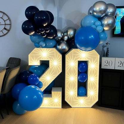 Patimate Blue Silver Balloons Set - Image 3