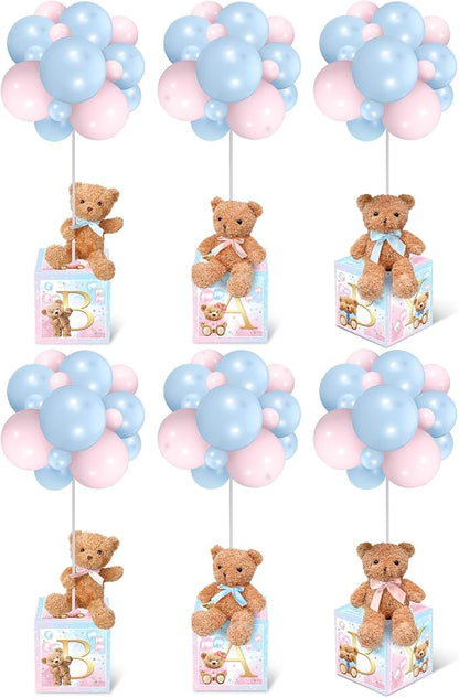 Lenwen 6 Sets Baby Letter Boxes Decorations Table Centerpieces by Lenwen
