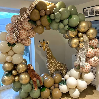 Sage Green and Brown Fall Balloons - Image 4