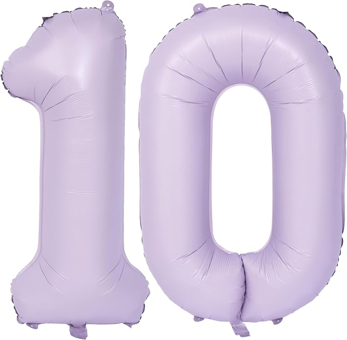 40 In Matte Purple Number Balloons Helium Foil Mylar Balloon Digital 10 | by Exquisitehighqualitypartydecorationstomeetyoureveryneed%EF%BC%81