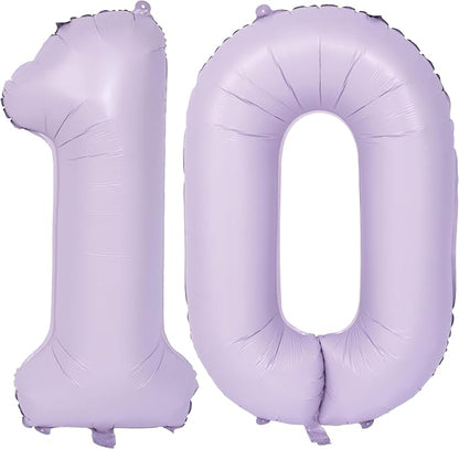 40 In Matte Purple Number Balloons Helium Foil Mylar Balloon Digital 10 | by Exquisitehighqualitypartydecorationstomeetyoureveryneed%EF%BC%81