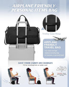 Gym Bag Womens,Travel Duffel Carry on Bag Sport Tote Bag Weekend Overnight Bag