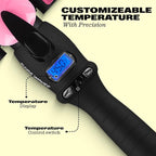 Trademark Beauty Three Barrel Hair Waver, Curling Iron, 1.25 Inch, Beach Waves, Adjustable Temperature Hair Curler, Babe Waves Jumbo - Pink