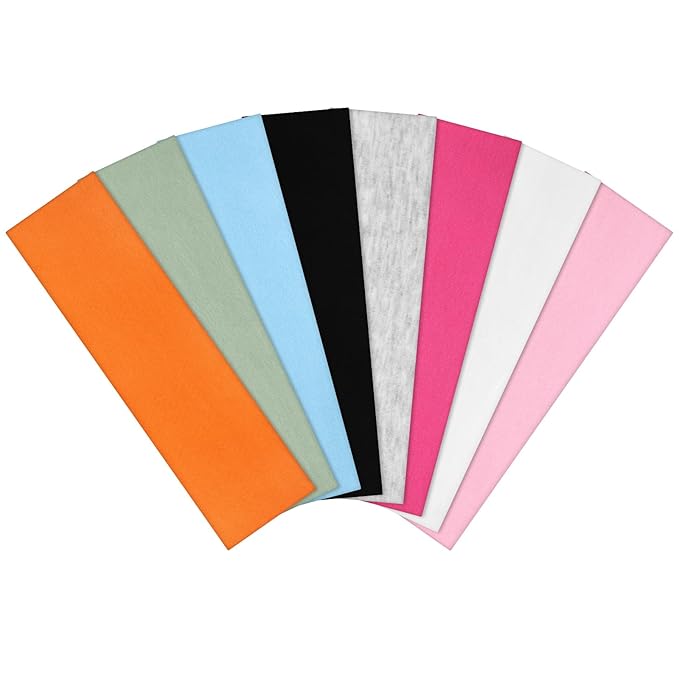 obeoby 8 Pack Non Slip Headbands for Women, Sweat Absorbing Cotton Hair Bands for Workout Yoga Running Sports Valentines Gifts