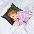 uxcell 2 Pack Silk Satin Pillowcase for Hair and Skin, Cool, Silky, Soft Breathable Pillow Cases Travel Size 14x20 Inch Sateen Pillowcase Black with Envelope Closure