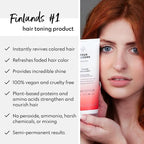 Four Reasons Color Mask - Red Copper - (27 Colors) Toning Treatment, Color Depositing Conditioner, Tone & Enhance Color-Treated Hair - Semi Permanent Hair Dye, Vegan and Cruelty-Free, 6.76 fl oz