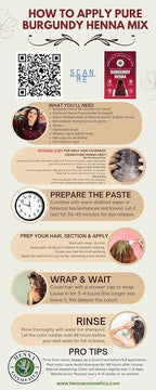 Natural Henna Hair Color Dye, 100% Pure Henna Powder for Hair Growth Organic (Burgundy, 100 Gr + Free 50 Gr.)