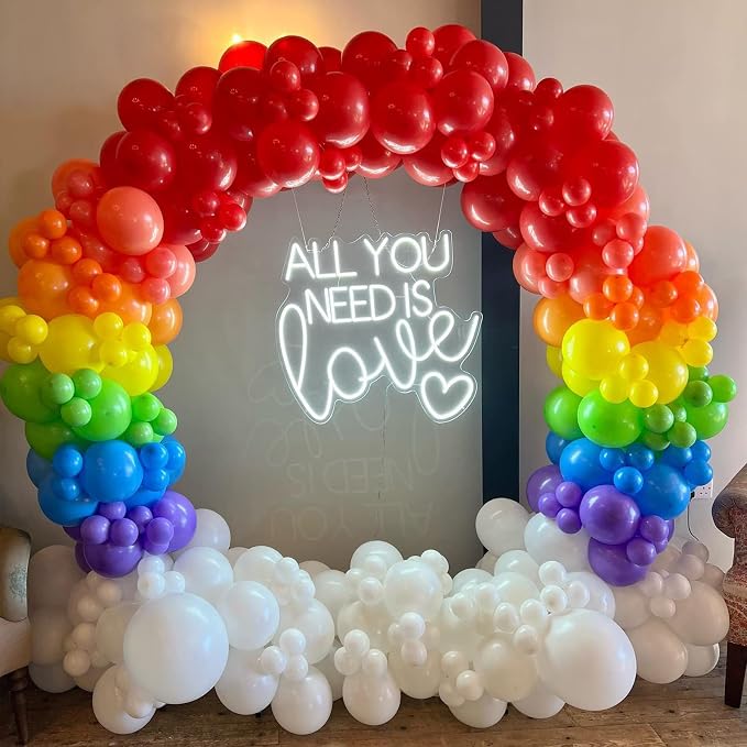 Rainbow Balloons Arch Kit - Image 4
