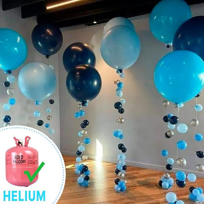 PartyWoo Baby Blue Balloons 20pcs Light Pastel Sky Aqua Blue Color | 18 Inch - Image 4