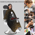 Custom Barber Cape for Men Personalized Professional Hair Cutting Cape with Text for Home Salon Barbershop
