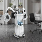 650W Ozone Hair Steamer Machine, Adjustable Height Hooded Heating Steamers w/Brake Wheels, Multifunctional Treatment-Heated Micro Mist Steamer for Home Salon Spa