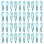 40 Pcs 2 Inch blue Metal Snap Hair Clips No Slip Hair Barrettes For Women Hair Accessories(Blue)