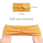 Elastic Knotted Headbands for Women Criss Cross Head Bands for Women's Hair Non Slip Boho Wrap Twisted Hair Accessories