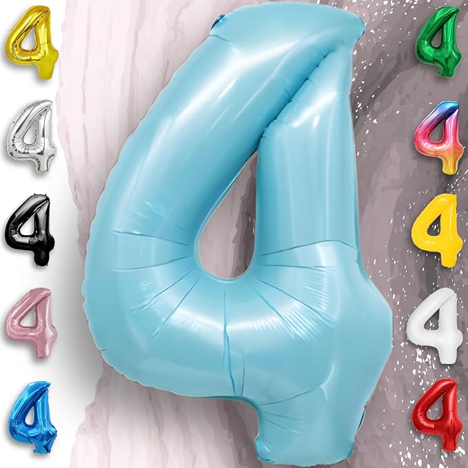 Black Number 0 to 9 Mylar Balloon 40 Inch - Image 4