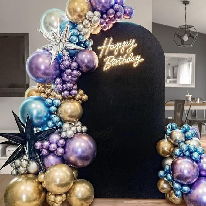 120Pcs 5 Inch Metallic Silver Balloons, Metallic Chrome Silver Latex Balloons - Image 5