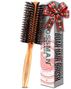 Bossman Boar & Nylon Bristle Round Hair Brush, 2 Inch - Blow Dryer Brush for Styling, Curling, Detangling, and Straightening