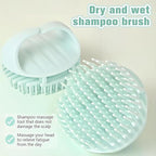 Scalp Massager Shampoo Brush,Scalp Dandruff Removal with Soft Silicone Bristles,Wet & Dry Scalp Care Head Scrubber Hair Washing,Hair Brush for Scalp Exfoliator,Comfortable for All Hair Types,Purple