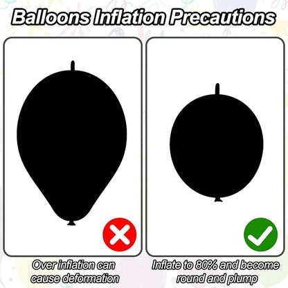 Gold Quick Link Balloons, 6inch Linkable - Image 7