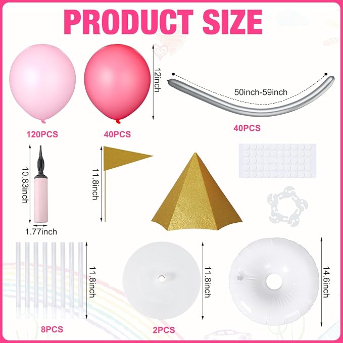 Soulchen Princess Birthday Party Decorations Balloon Tower Stand Wizard Party - Image 4