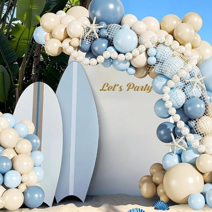 Blue Beach Balloon Arch Kit for Ocean Theme Baby Shower Decoration | 140Pcs - Image 6