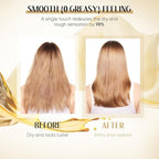 Hair Oil with Argan Oil, Coconut Oil, Olive Oil, Vitamin E for Nourish Hair, Smooth Frizz, Add Shine, Hair Treatment Oil for Women Men Frizzy Damaged Fine Curly Hair, Leave-in, 2Pack