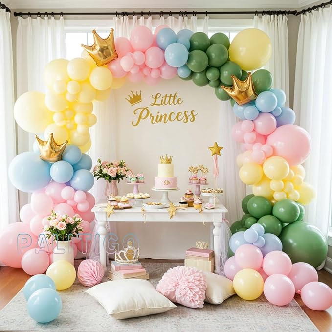 Pastel Balloon Arch Kit for Baby Shower Decorations, Birthday Party, Garden - Image 7