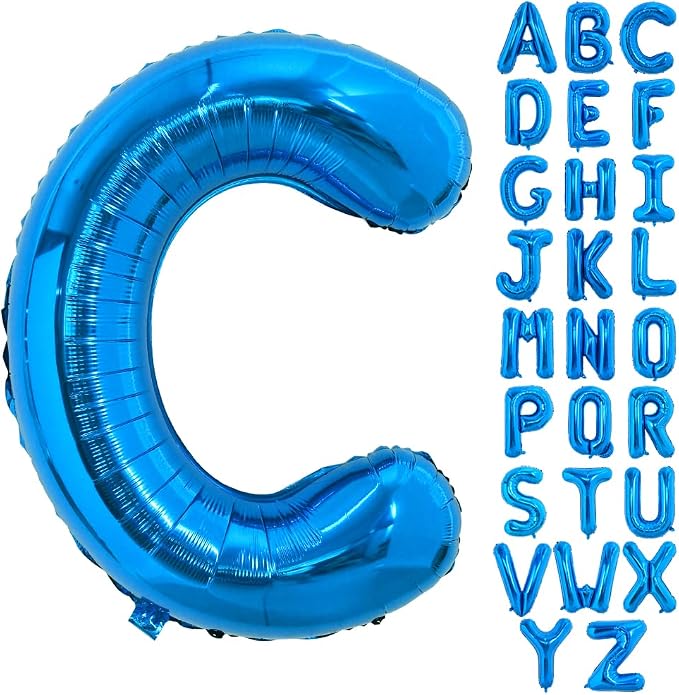 TONIFUL 40 Inch Large Blue Letter C Foil Balloons Alphabet Balloons | Giant by TONIFUL