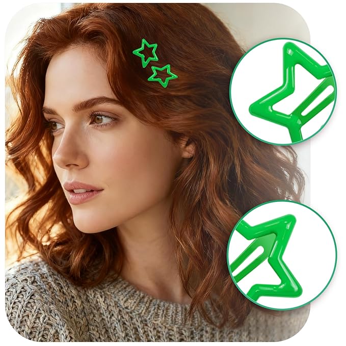 64 Pcs Metal Snap Hair Clips for Women,Small Snap Barrettes for Women Girls Thick Fine Hair (Green)