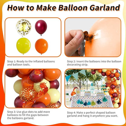 Fall Balloon Arch Kit, Fall Birthday Party Decorations - Image 7
