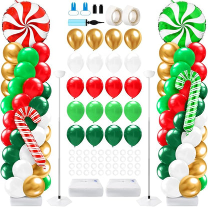 Kasyat 2 Sets Christmas Candy Balloon Column Stand Kit by Kasyat