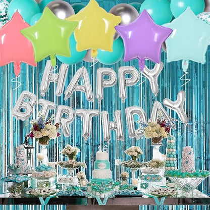 TONIFUL 30 Pcs Star Balloons 18 Inch Large Pastel Colorful Foil Balloons | - Image 5