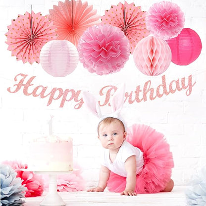 Light Hot Pink Birthday Party-Decorations - Image 6