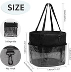 Shower Caddy Portable, Travel Toiletry Bag for Women Men, Large Capacity Mesh Shower Caddy Quick Dry Bathroom Bag for College Dorm Room, Bathroom, Gym, Swimming, Camping, Beach, Traveling