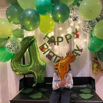 40 Inch Green Number Balloon 4, Large Number Foil Balloons Mylar - Image 3
