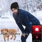 Wireless Beanie Hat for Men Women Wireless Music hat with Headphones Headset Speaker Mic Music Beanie Hat Unisex Knit Outdoor Sports Running Cap with Microphone Teens Tech Gifts