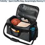 Gym Bag 20 inch Sport Duffle Bag for Men - 40L Weekender Duffel Bag for Travel - Dark Grey