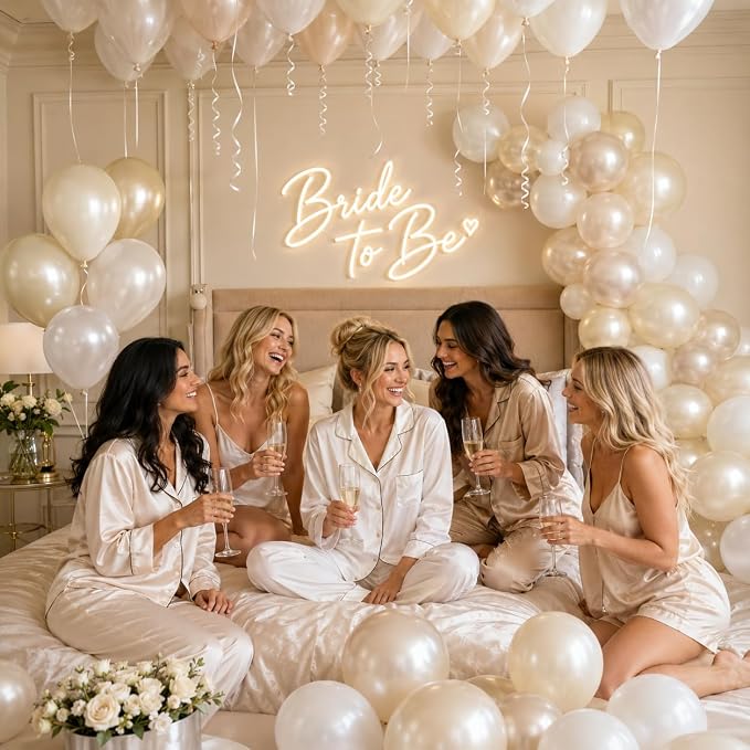 Pearl White Balloons - Image 5