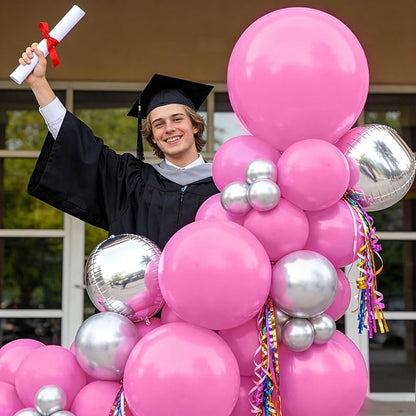 32Pcs Pink Big Balloons 18 Inch, Round Large Latex Party Balloons - Image 6