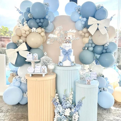 Dusty Blue Balloons 50pcs 12inch - Image 4