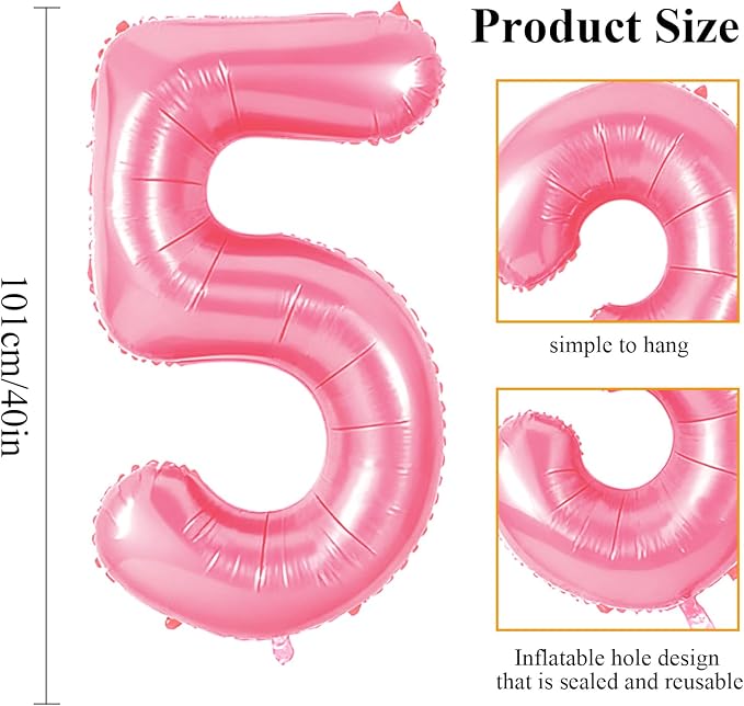 Number 95 Balloons for 95th Birthday Party Decorations, 0-100 Large No.95 - Image 2