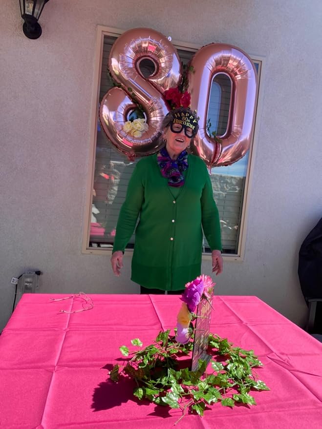 8 Balloon Number 40 Inch Pink Balloons - Image 2