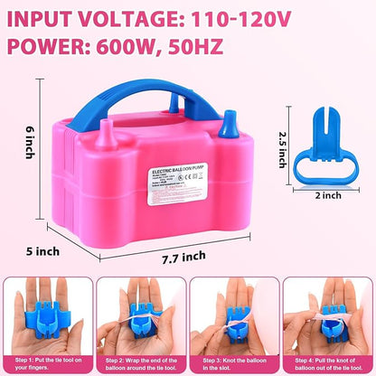 Balloon Pump Electric, Electric Air Pump Replace Manual Balloon Hand Pump - Image 4