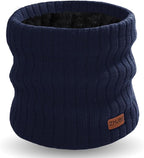 Neck Warmer Gaiter, Winter Fleece Lined Face Mask Scarf for Men Women, Thick Warm Cold Weather Running Ski Neck Cover
