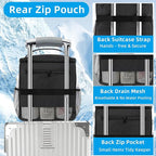 Dorm Essentials for Guys Shower Caddy Portable,Showe rBag,Travel Toiletry Bag,Personal Essentials for Men Women Camping Beach&Dorm Room&travelling&Makeup Organizer,Medium, Black