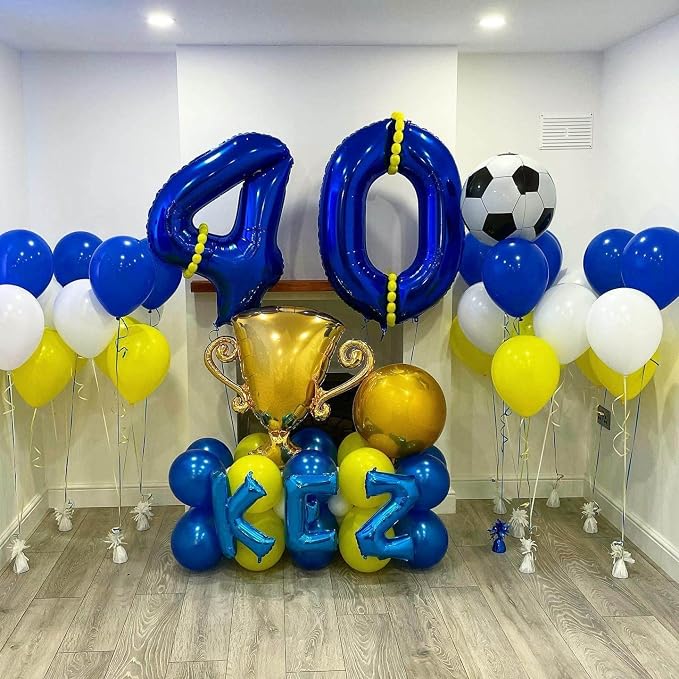 40 Inch Navy Blue 40 Number Balloons Giant Jumbo Huge 40 Foil Mylar Helium - Image 5