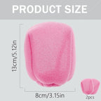 2Pcs Travel Hair Diffuser for Hair Dryer - Compact and Portable (5.12x3.15) Travel Hair Dryer Diffuser Sock‌ Made of Soft, Heat-Resistant and Flexible Foam, Tear-Resistant and Reusable(Pink)