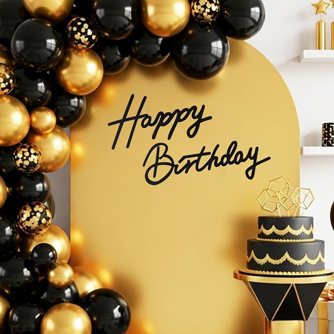TONIFUL Happy Birthday Sign for Backdrop by TONIFUL