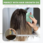 FREATECH Scalp Massager Hair Growth, Scalp Scrubber Shampoo Brush with Soft Silicone Bristles for Dandruff Removal and Hair Care, Wet & Dry Hair Massager Scalp Exfoliator, Mint Green